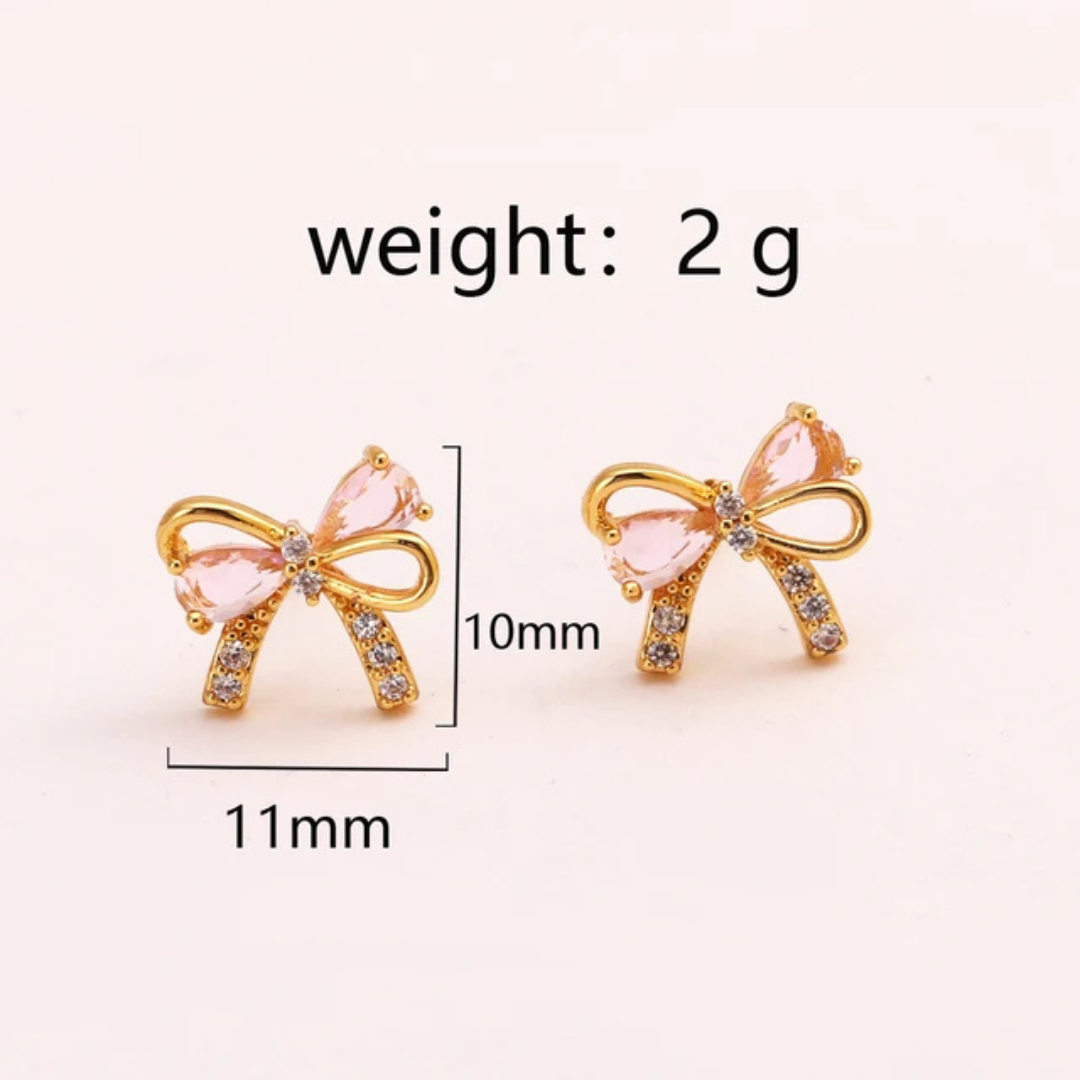 Aretes lazos de amor y amistad
