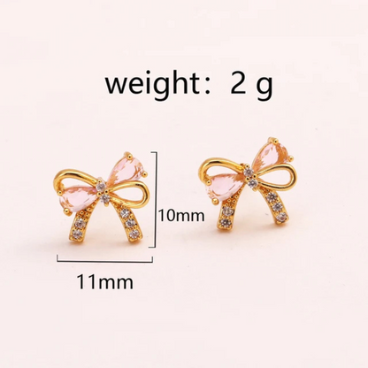 Aretes lazos de amor y amistad